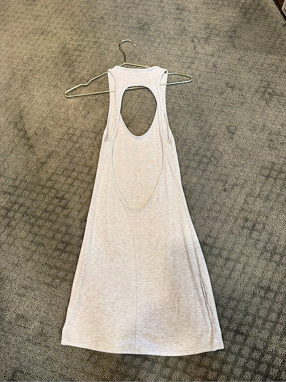 Joah Brown Racerback Tank in White Size S/M